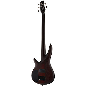 Ibanez SRF705 Workshop Fretless Electric Bass Guitar, Brown Burst Flat